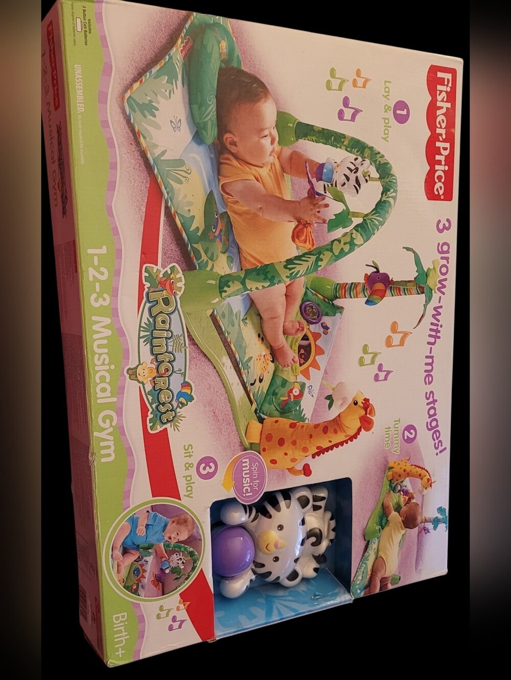 Vintage 2006 Fisher-Price 1-2-3 Rainforest Musical Play Gym L1664 - NIB SEALED